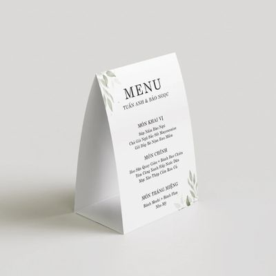 Menu nhà hàng, quán ăn